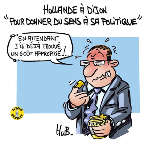 Hollande à Dijon en quête de sens